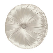 Saranda Tufted Round, Natural, 15"x2.5''