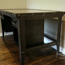 Industrial Style Home Office - Desks And Hutches