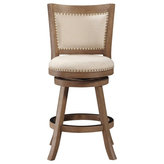 Boraam Industries - Melrose Swivel Stool, Driftwood, Counter Height - The Melrose Stool will have you visiting your kitchen island in style. The driftwood color brings farmhouse flair to your space. Line up a row to make a statement at your counters or let this chair add charm standing solo.