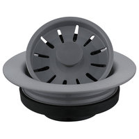 Karran 4-1/2" Kitchen Sink Decorative Disposal Flange, Grey