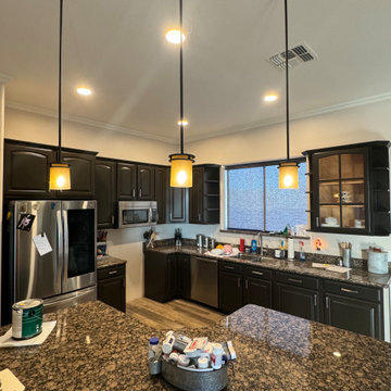 Kitchen Paint with Dry Bar Build