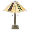Serena d'italia Tiffany 2-Light Mission Table Lamp Set