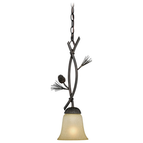 Sierra 5.75" Mini Pendant Black Walnut