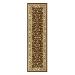 Home Decorators Collection - Vaughan Chocolate (Brown)/Ivory 2 ft. 2 in. x 11 ft. Indoor Rug Runner - Rugs