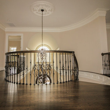 Project #45 | Curved Oak & Wrought Iron Staircase