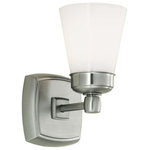 Norwell Lighting - Norwell Lighting 8931-BN-SO Soft Square - One Light Wall Sconce - The Soft Square offers a variation on contemporarySoft Square One Ligh Choose Your Option *UL Approved: YES Energy Star Qualified: n/a ADA Certified: n/a  *Number of Lights: Lamp: 1-*Wattage:75w Edison bulb(s) *Bulb Included:No *Bulb Type:Edison *Finish Type:Brush Nickel