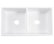 Austen Crisp White Fireclay 33" Double Bowl Farmhouse Apron Kitchen Sink
