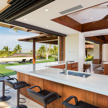 extended overhang over lounge extension