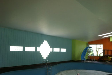 Indoor Pool Ceiling Painting Job
