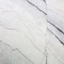 White Fusion Marble Slab - Kitchen Countertops