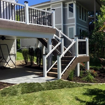 Timbertech White Accent Deck with Glass and Ceiling
