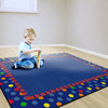 Flagship Carpets FE429-32A 6'x8'4" Dots and Stripes Educational Rug