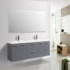 Eviva Luxury 84" Bathroom Vanity, Gray