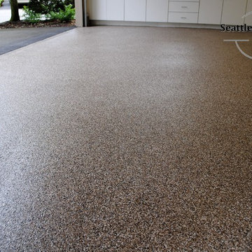 Epoxy Broadcast Garage Floor
