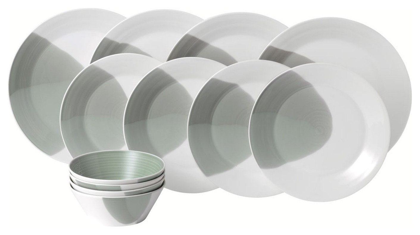 Royal Doulton Signature 1815 - Set Di 2 Tazze In Porcellana 400 Ml, Colore Corallo, Adatte A Microonde E Lavastoviglie - 2