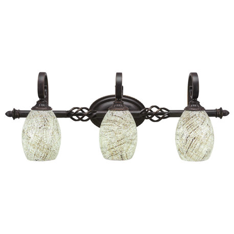 Elegante 3-Light Bath Bar, Natural Fusion