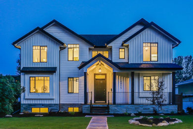 Inspiration for a country home design remodel in Calgary