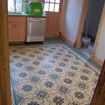 Flooring - Antique French Colored Cement Tiles