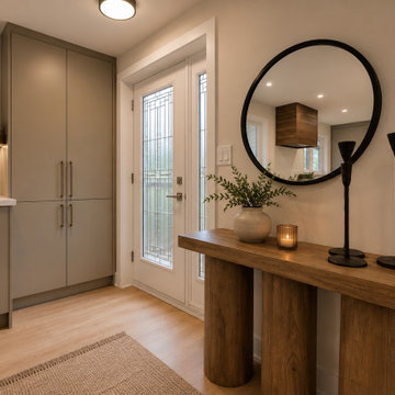 Modern Foyer & Entryway with Custom Storage