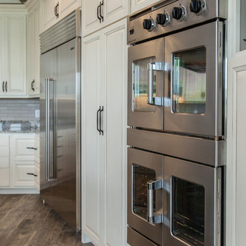 Mount Pleasant - White Kitchen with Grey Island