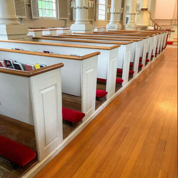 Crafting these church kneelers for Christ Church in Cambridge