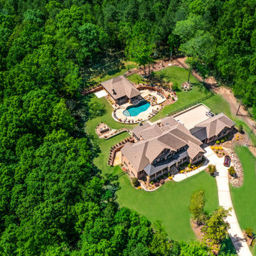 Pool House Backyard Design