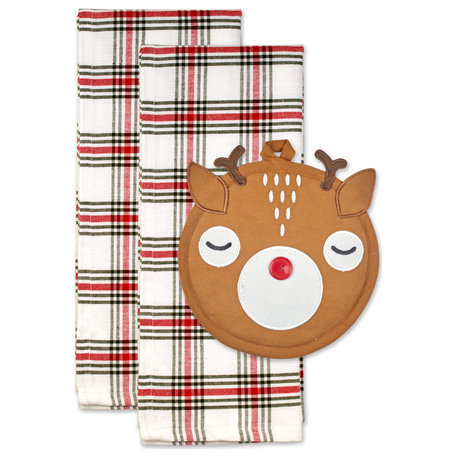 DII Holiday Potholder Gift Set 3 Piece