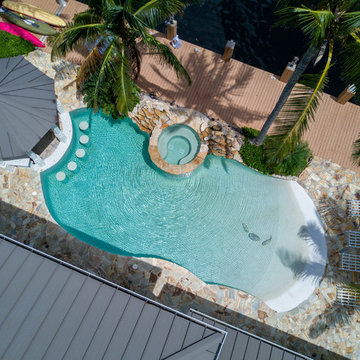 beach bar lagoon