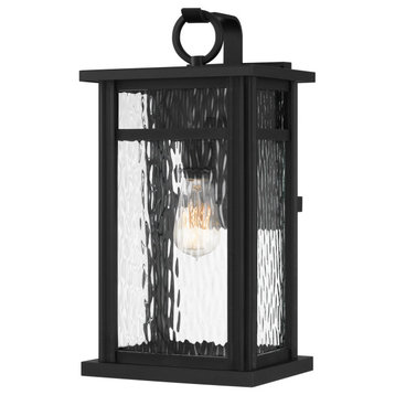 Moira One Light Outdoor Wall Mount, Earth Black