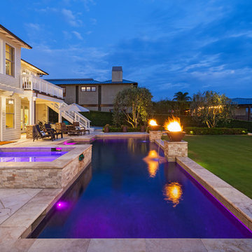 Beach house gets a pool..a very cool pool..that is