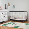 Scoot 3-in-1 Convertible Crib with Toddler Bed Conversion Kit, White and Slate