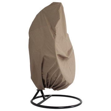 Outdoor Hanging Egg Swing Chair Cover, Brown, Single