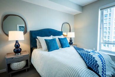 Inspiration for a scandinavian bedroom remodel in Denver