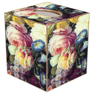 TB338-Peony Floral Design Tissue Box Cover