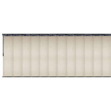 Natalia 12-Panel Track Extendable Vertical Blinds 140-260"W