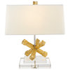 Lucas Mckearn Jackson Square Geometric Accent Table Lamp In Gold TLW-1008