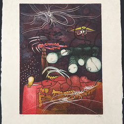 Purple Abstract Artworks - Roberto Matta - Products