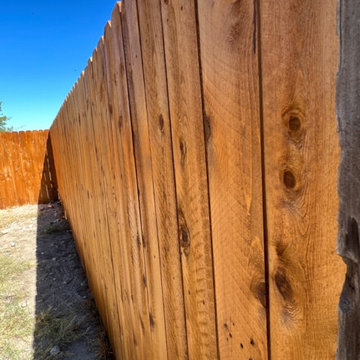 Stained Privacy Fence | Installation