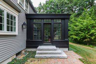 Transitional home design photo in Boston