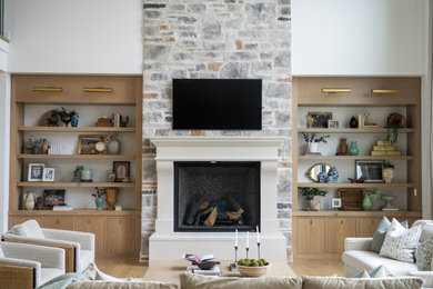 Living room - transitional living room idea in Other