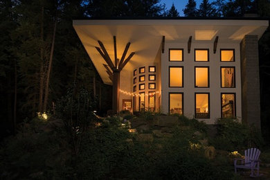 Contemporary exterior home idea in Seattle