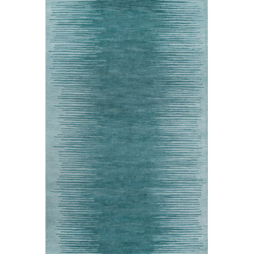 Delhi Hand-Tufted Rug, Aqua, 5'x8'