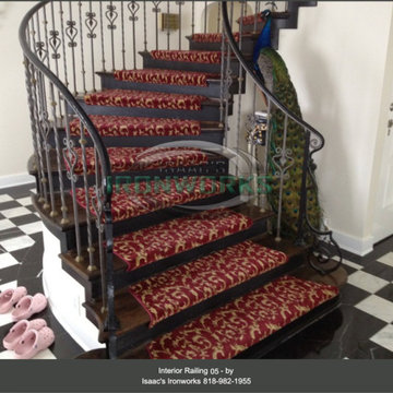 Interior Railings Custom Made by Isaac's Ironworks