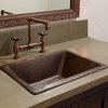 Hawking 17" Dual Flex Bathroom Sink in Copper