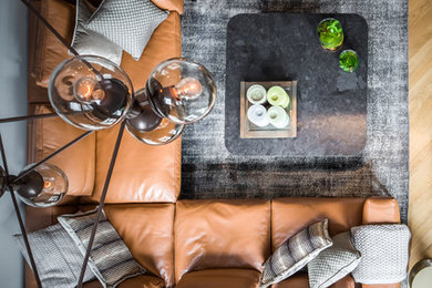 Inspiration for a living room remodel in Amsterdam