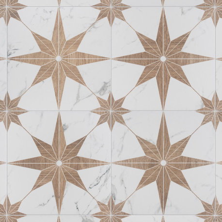 Llama Stella Loire Porcelain Floor and Wall Tile, Noce, Noce