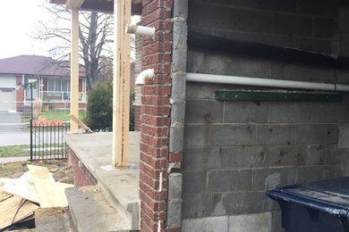 Garage Brick Column Repair