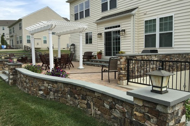 Patio - backyard concrete paver patio idea in DC Metro