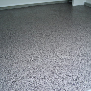 Double Broadcast Epoxy Garage Floor