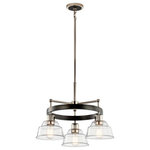Kichler Lighting - Kichler Lighting 52402PN Eastmont, 3 Light Small Chandelier, Chrome - Canopy Included: Yes  Shade IncEastmont 3 Light Sma Polished Nickel Clea *UL Approved: YES Energy Star Qualified: n/a ADA Certified: n/a  *Number of Lights: 3-*Wattage:75w A19 Medium Base bulb(s) *Bulb Included:No *Bulb Type:A19 Medium Base *Finish Type:Polished Nickel